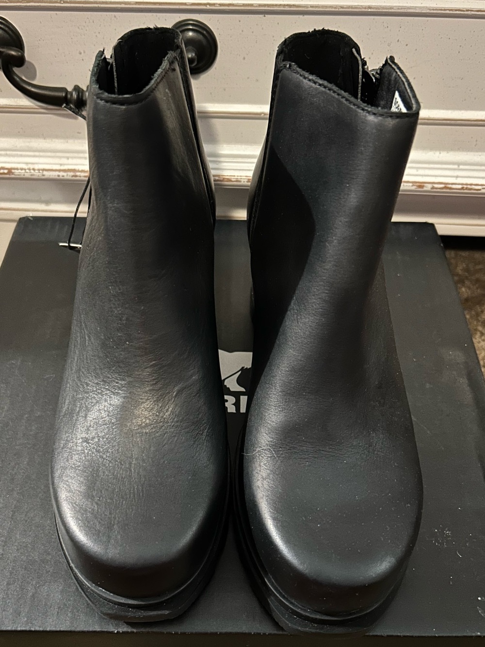 Sorel Black Women's Chelsea Platform Ankle Boots